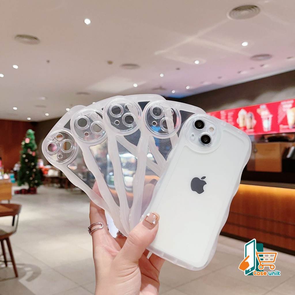 SOFTCASE SOFT SILIKON WAVE GELOMBANG CLEAR CASE BENING SAMSUNG A14 5G CS5637