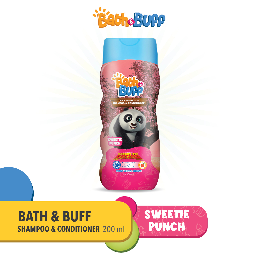 BATH &amp; BUFF SHAMPOO &amp; CONDITIONER 200ML