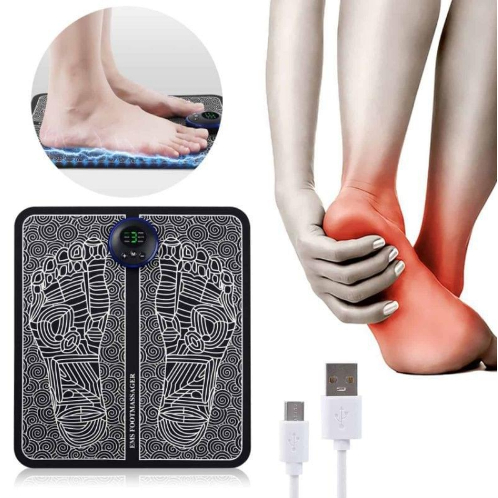 Pijat Kaki Elektrik EMS(Electrical Muscle Stimulation) untuk melancarkan sirkulasi darah dan merilekskan kaki.