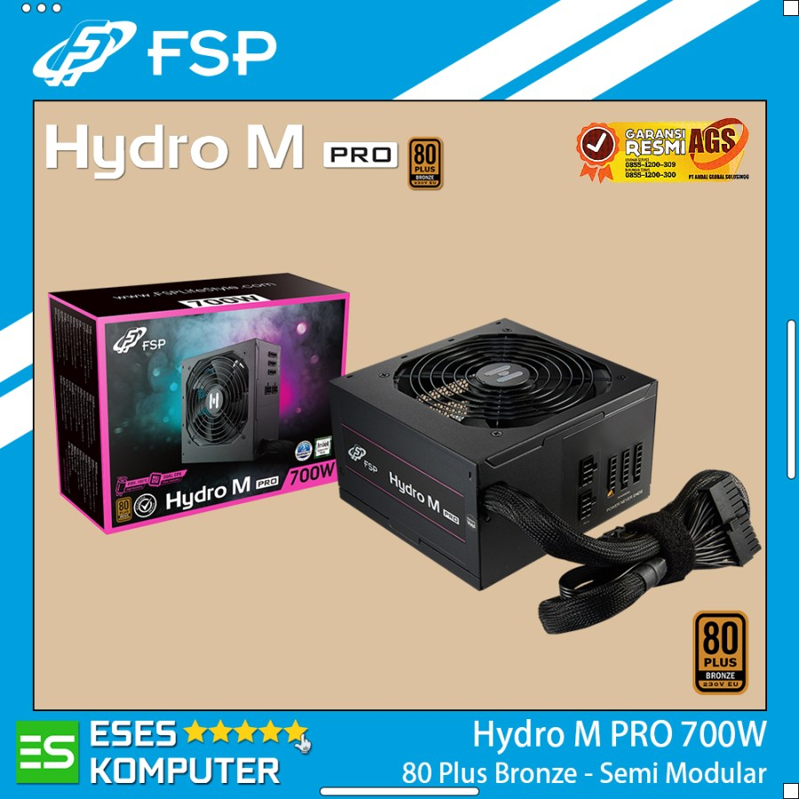 PSU FSP HYDRO M PRO 700W 80 Plus Bronze | Semi Modular