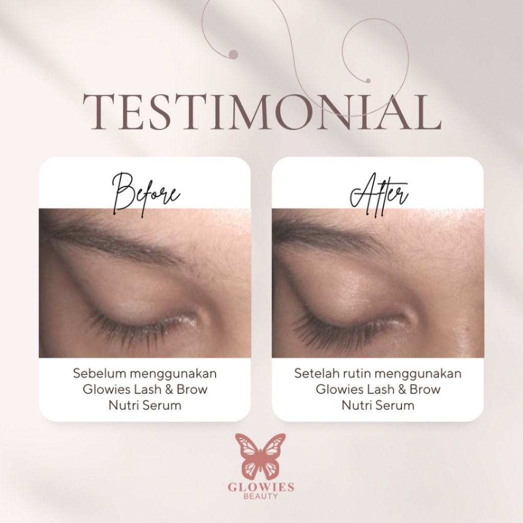 [ Agen Resmi ] Glowies Beauty Eyelash &amp; Brow Nutri Serum - Serum Alis dan Bulu Mata