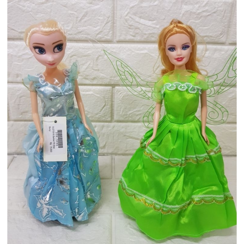 Mainan Barbie Frozen & Tinkerbell Putar