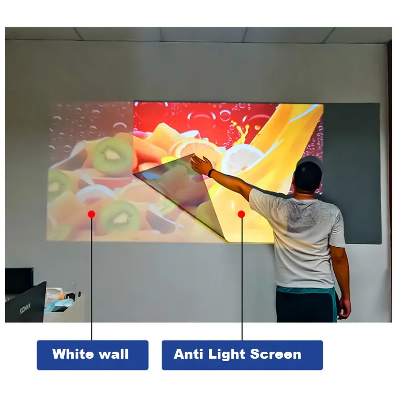Layar Proyektor Anti Light 70 Inch Ratio 16:9 | Kain Layar Proyektor Folded 4K | Layar Projector