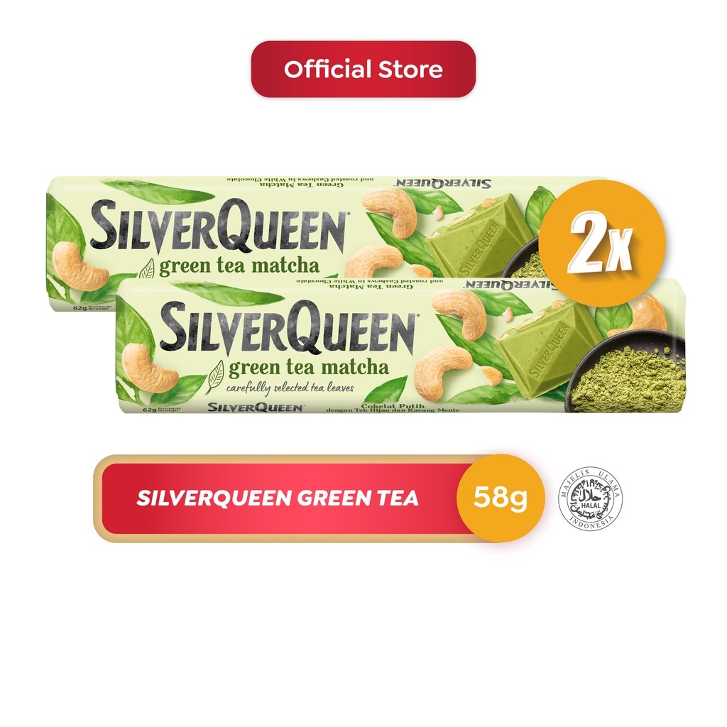 

SilverQueen Chocolate Green Tea 2 x 58 gr