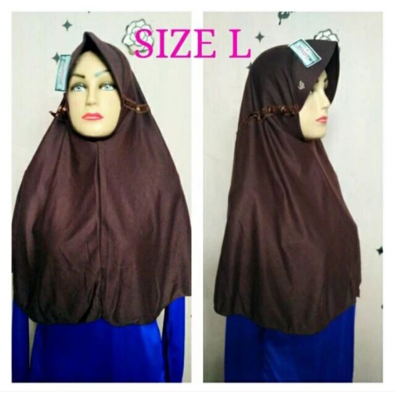 Kerudung Sekolah Pramuka Ukuran L Kerudung Coklat Pramuka