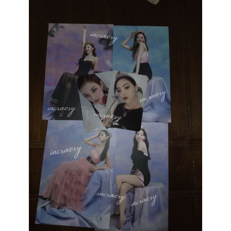 Itzy Checkmate Official Photocard Ryujin tongkat, Lia love & Official Postcard Yeji,Lia,Ryujin,Yuna