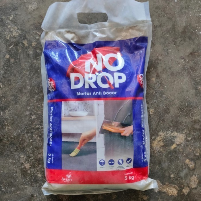 NO DROP MORTAR 25 KG ACIAN SEMEN WATERPROOFING PELAPIS ANTI BOCOR / RETAK / REMBES