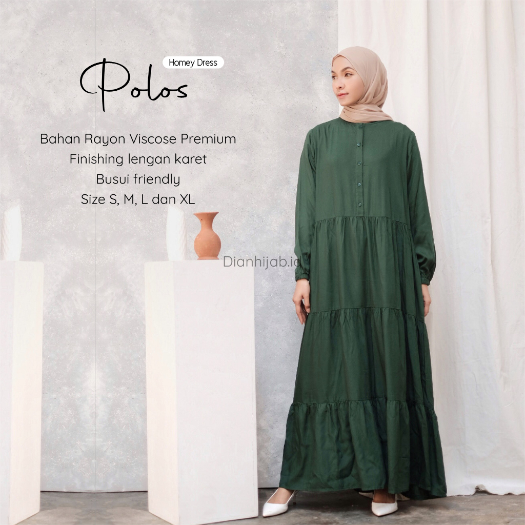 [PART2]Gamis Dewasa Homey Dress Polos By Dianhijab.id - Bahan Rayon Viscose Premium Gamis Dewasa Luxury Gamis Pengajian Adem Nyaman Dipakai - Bisa COD