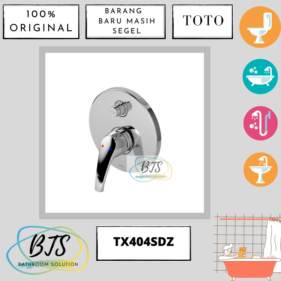 Kran shower tanam TOTO TX404SDZ / TX 404 SDZ / TX 404SDZ / TX404 SDZ