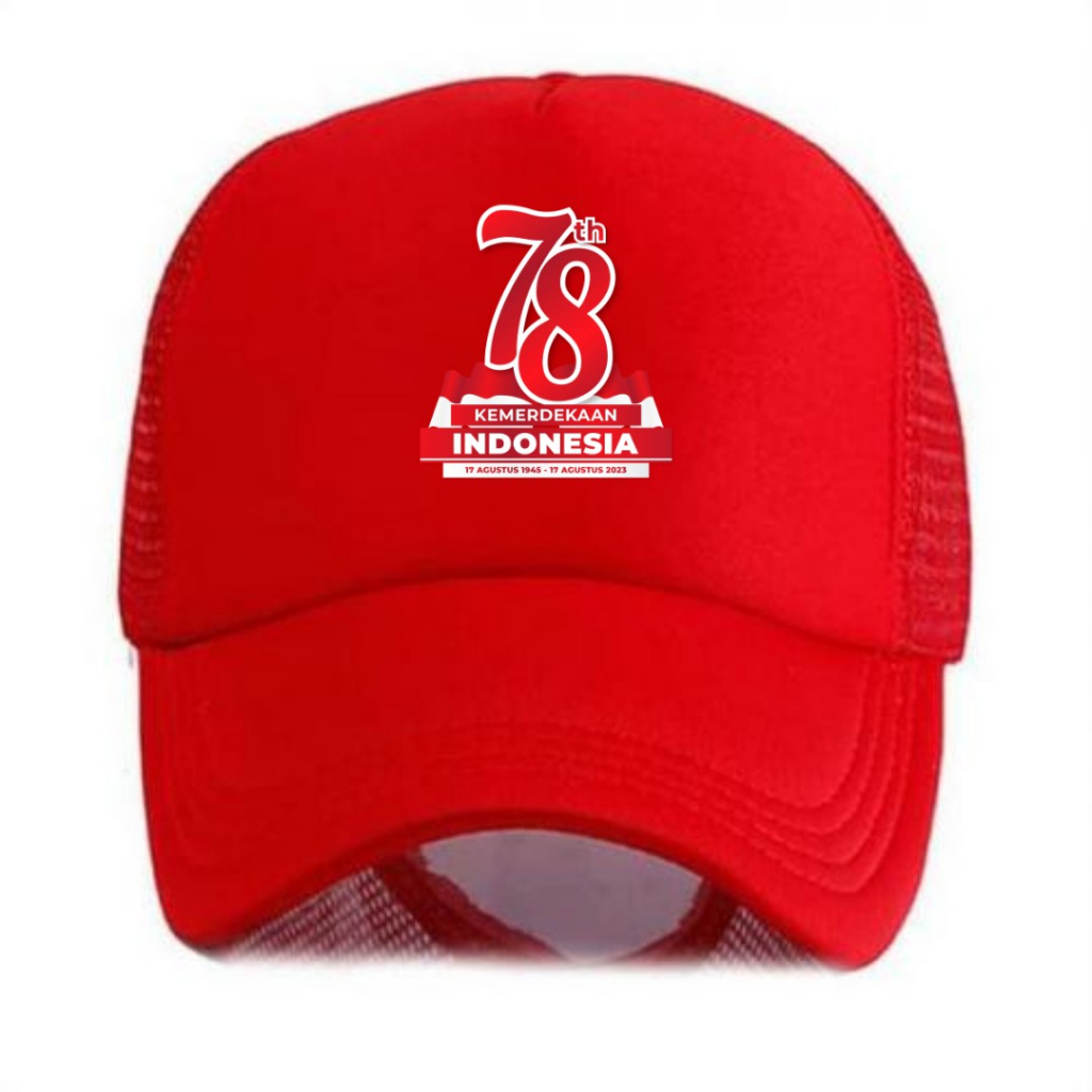 TOPI TRUCKER / BUCKET TERMURAH SPESIAL HARI KEMERDEKAAN REPUBLIK INDONESIA 17 AGUSTUS