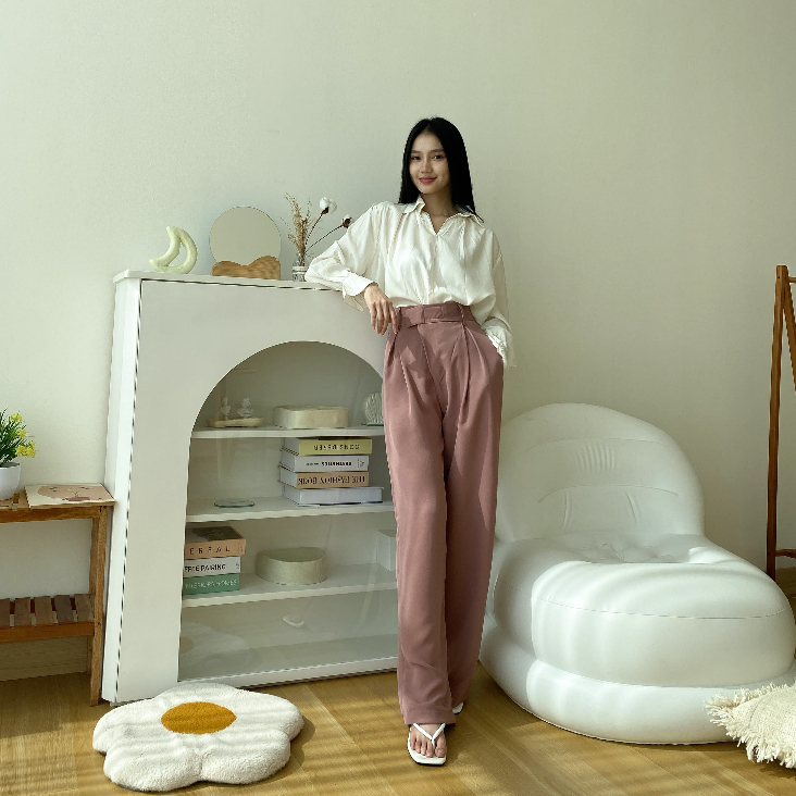 Velcro Pants - Celana Panjang Wanita Korea - Casual / Formal Pants