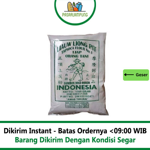 Tepung Tapioka Sagu Tani Liauw Liong Pit Asli 1kg Pasar Lampung