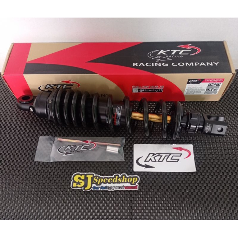 SHOCK KTC RAZOR PRO KLIK FUNGSIONAL, SHOCKBEKER KTC RAZOR PRO BLACK AS GOLD UKURAN 325MM VARIO BEAT 