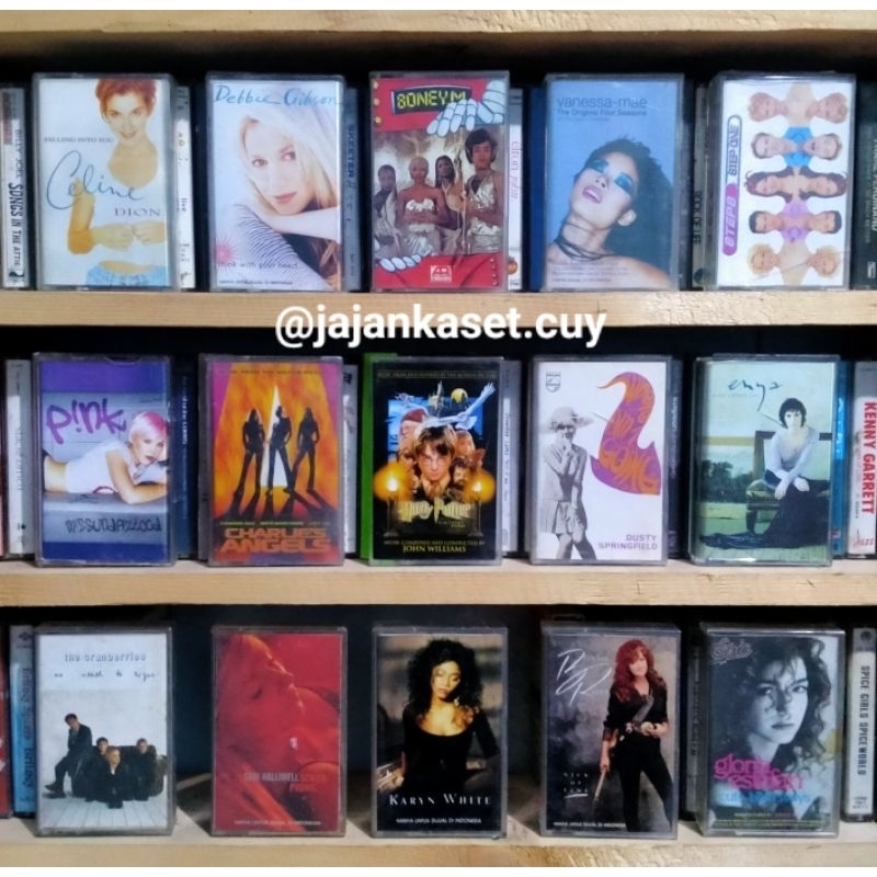 KASET PITA Celine Dion PINK HARRY POTTERS THE CRANBERRIES  BARANG UNIK BARANG JADUL BARANG ANTIK KASET