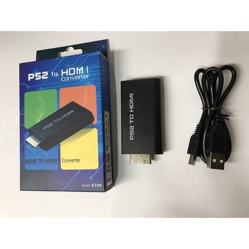 KABEL KONVERTER / PS2 TO HDMI / KABEL LISTRIK + KABEL HDMI