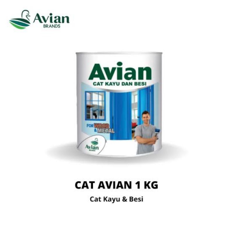 CAT KAYU & BESI AVIAN 1KG WARNA HIJAU 642 COBALT GREEN PROMO CUCI GUDANG AVIAN CAT KAYU & BESI / CAT
