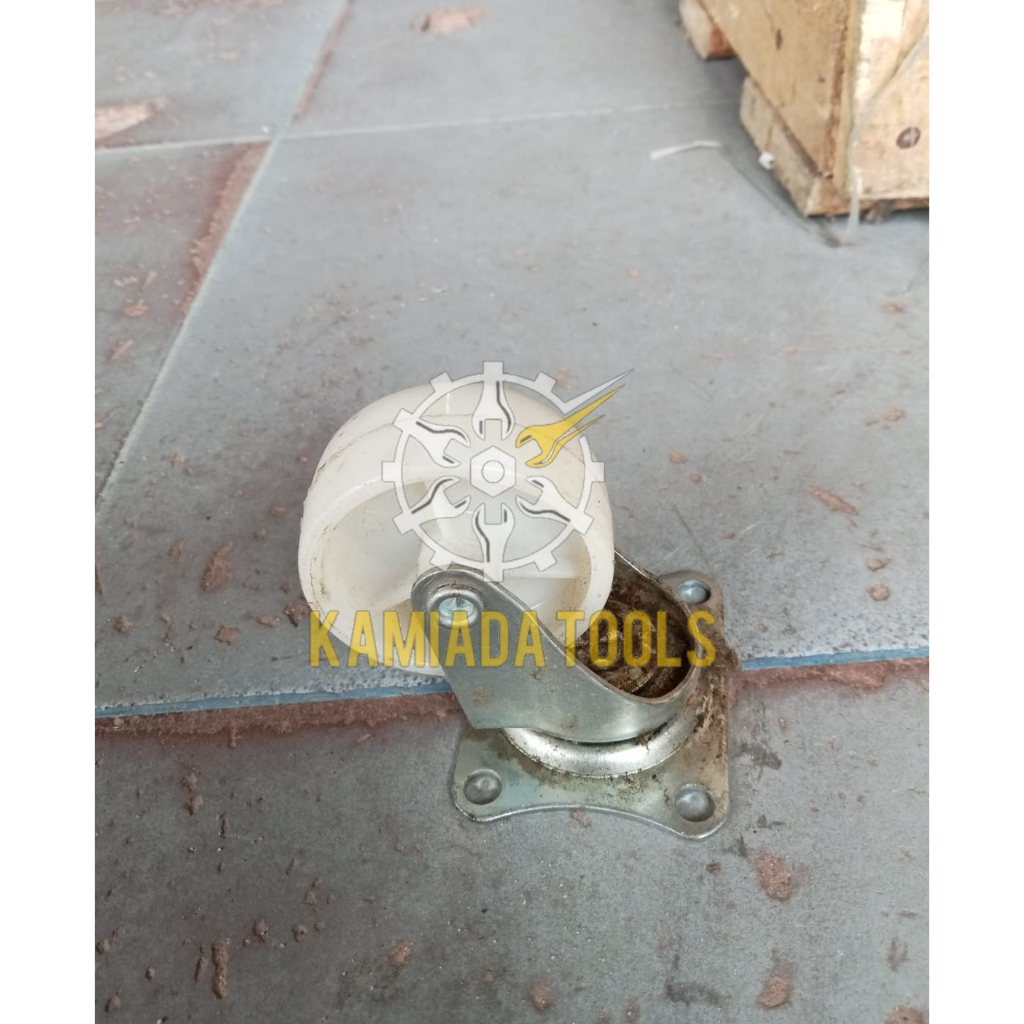 Roda Troli Nylon 2"/Roda Gepeng Nylon 2"/Roda Putih 2" Hidup