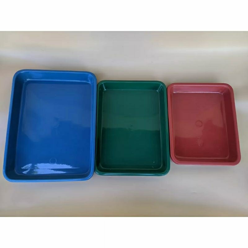 Ready Nampan Leser Plastik Kotak Persegi Panjang Nampan Serbaguna