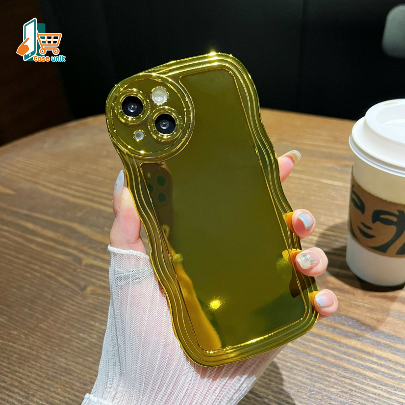 SOFT CASE SOFTCASE TPU WAVE GELOMBANG GOLD FOR INFINIX SMART 6 HD CS5639