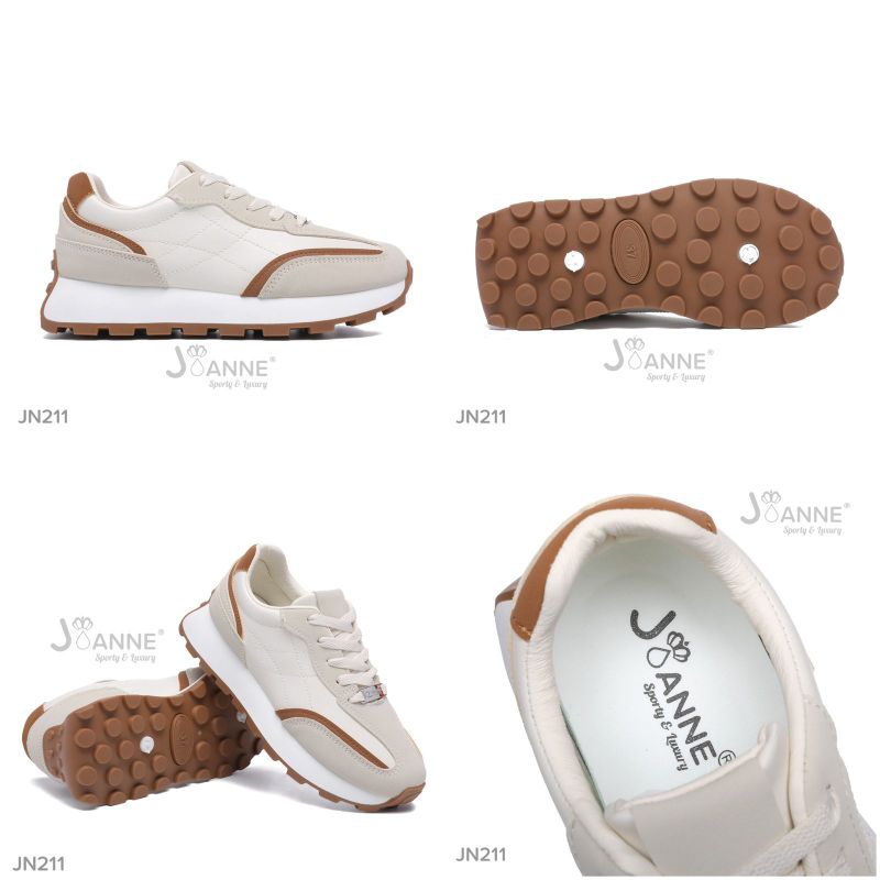 JOANNE Leather Sport Sneakers Shoes #JN211 ORIGINAL