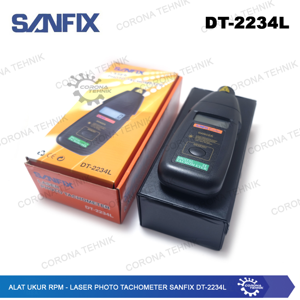 Laser Photo Tachometer Sanfix DT-2234L - Alat Ukur RPM