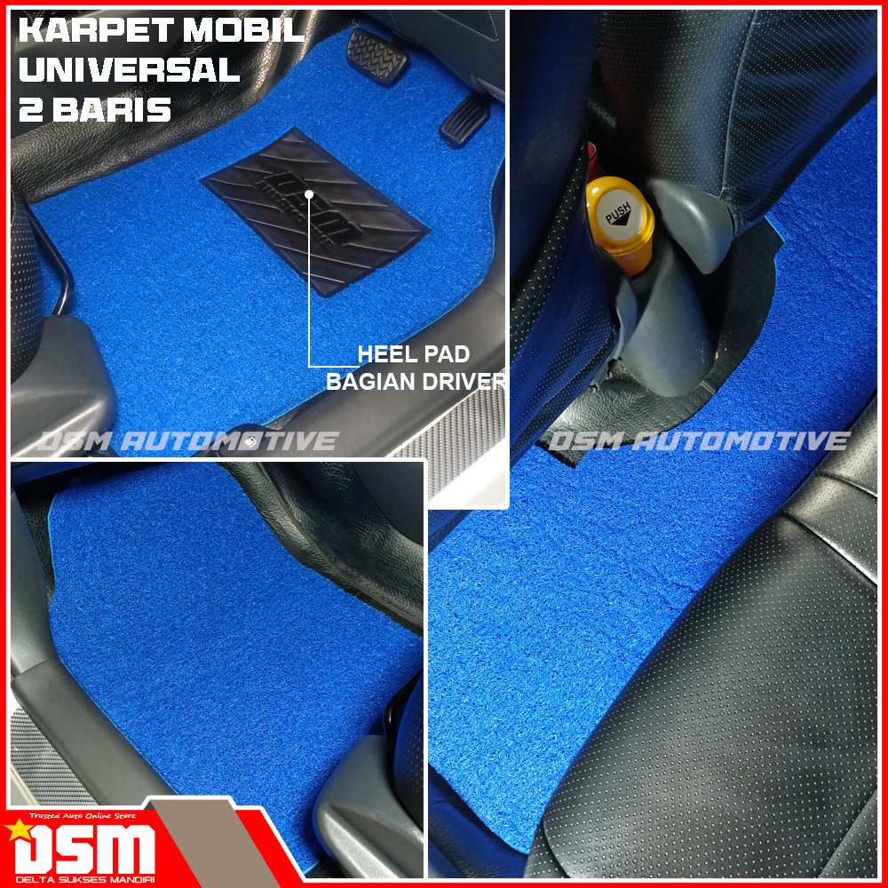 Karpet Mobil Mie Universal - 2 Baris / Karpet Coil Mat Aksesoris Mobil / DSM