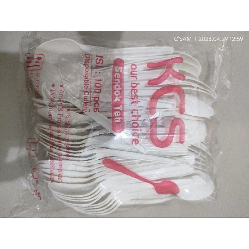 Sendok teh plastik merk kcs