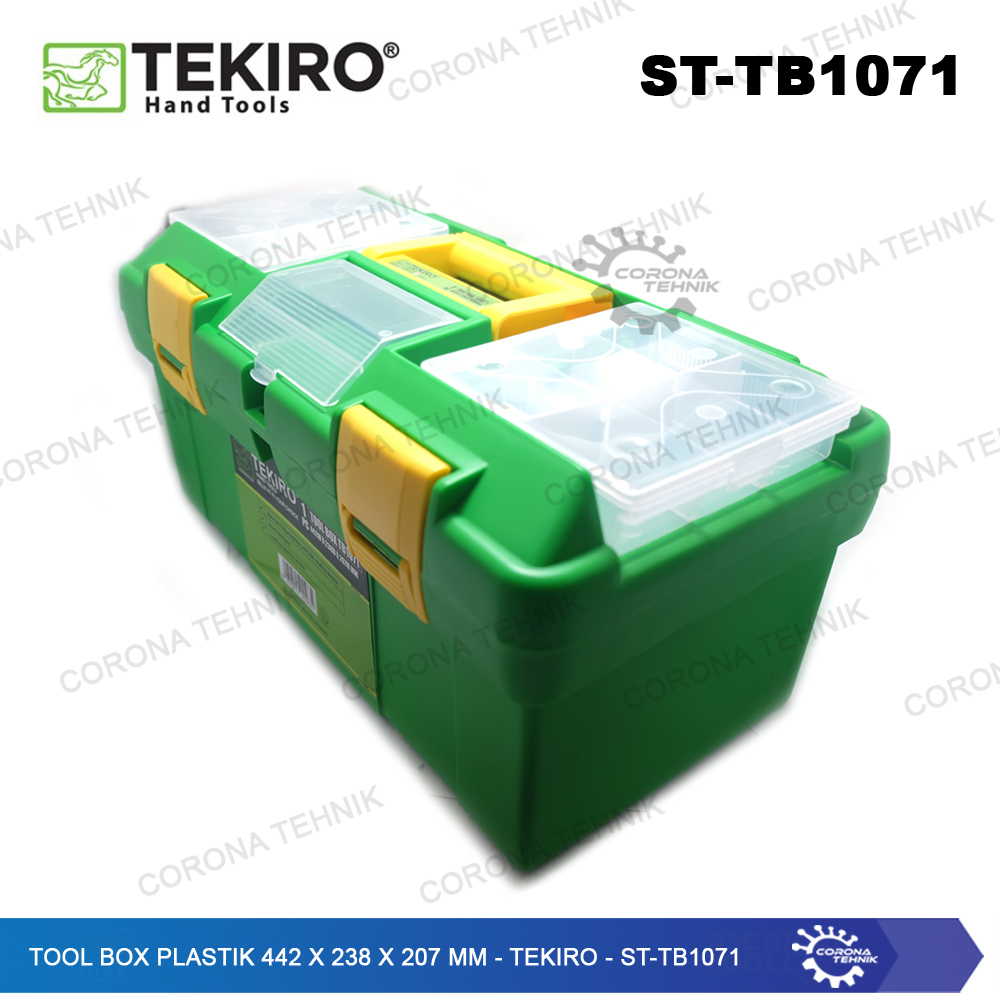 Tool Box Plastik 442x238x207 mm - Tekiro - ST-TB1071