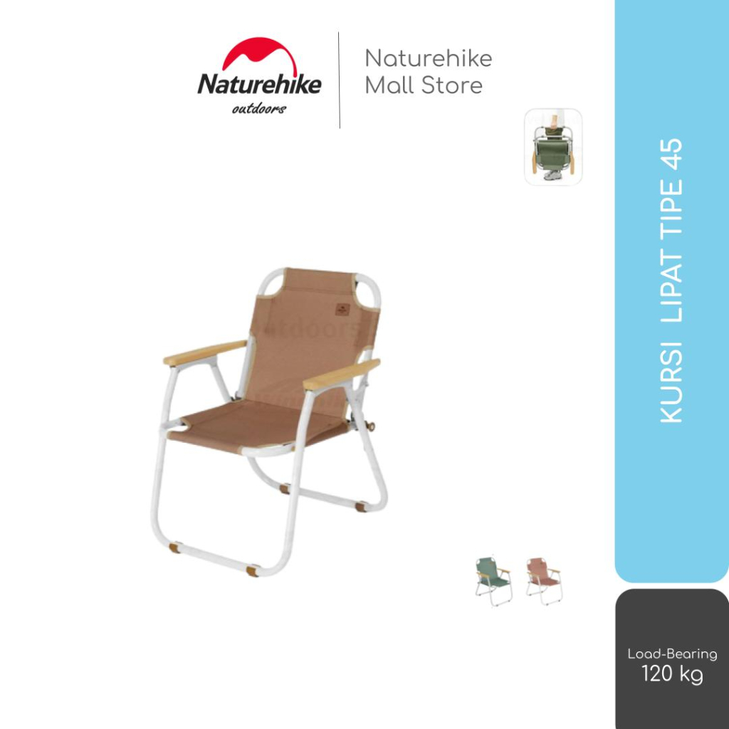 KURSI LIPAT PORTABLE CAMPING / MANCING NATUREHIKE CNH22JU030 TIPE 45