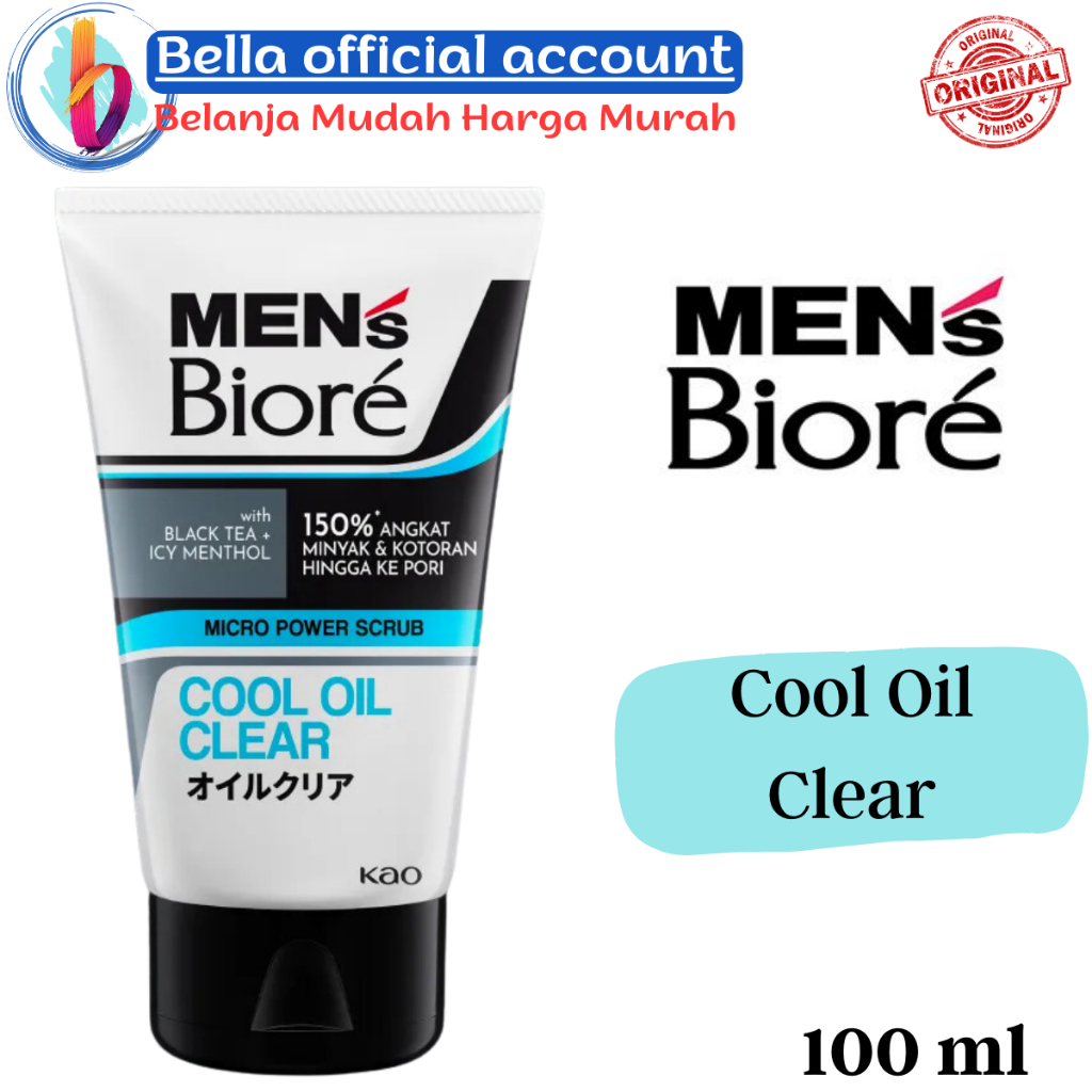 Mens Biore Cool Oil Clear Facial Foam 100 gr