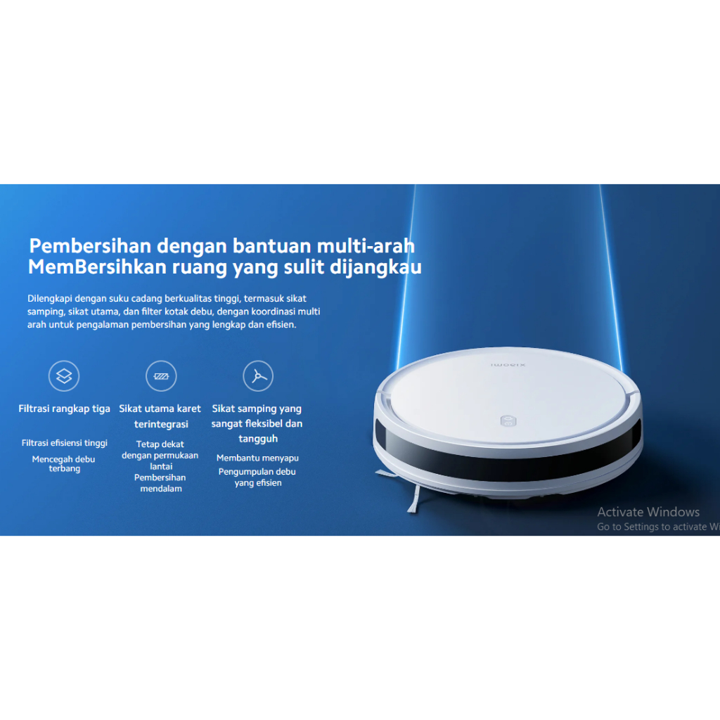 Xiaomi Robot Vacuum E10 and Mop 4000pa 2in1 Sapu dan Pel Penyedot Debu