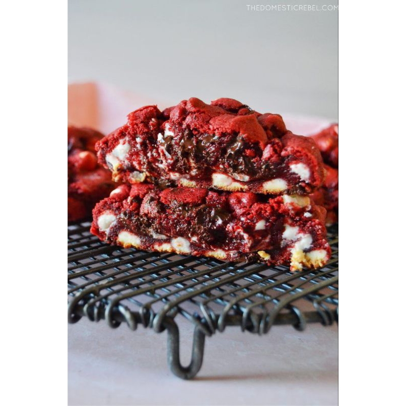 

Soft baked Cookies redvelvet/cookies premium 50gr