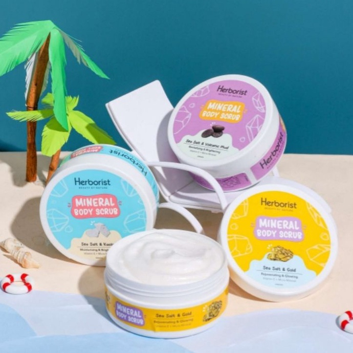 Herborist Mineral Body Scrub / Body Scrub Herborist / Lulur Herborist / Lulur Mineral