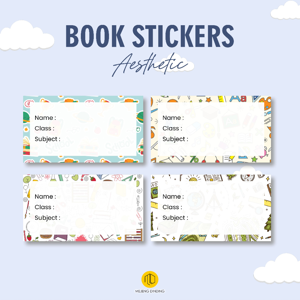Harga Sticker Nama Buku Sekolah Terbaru Juli 2023 |BigGo Indonesia