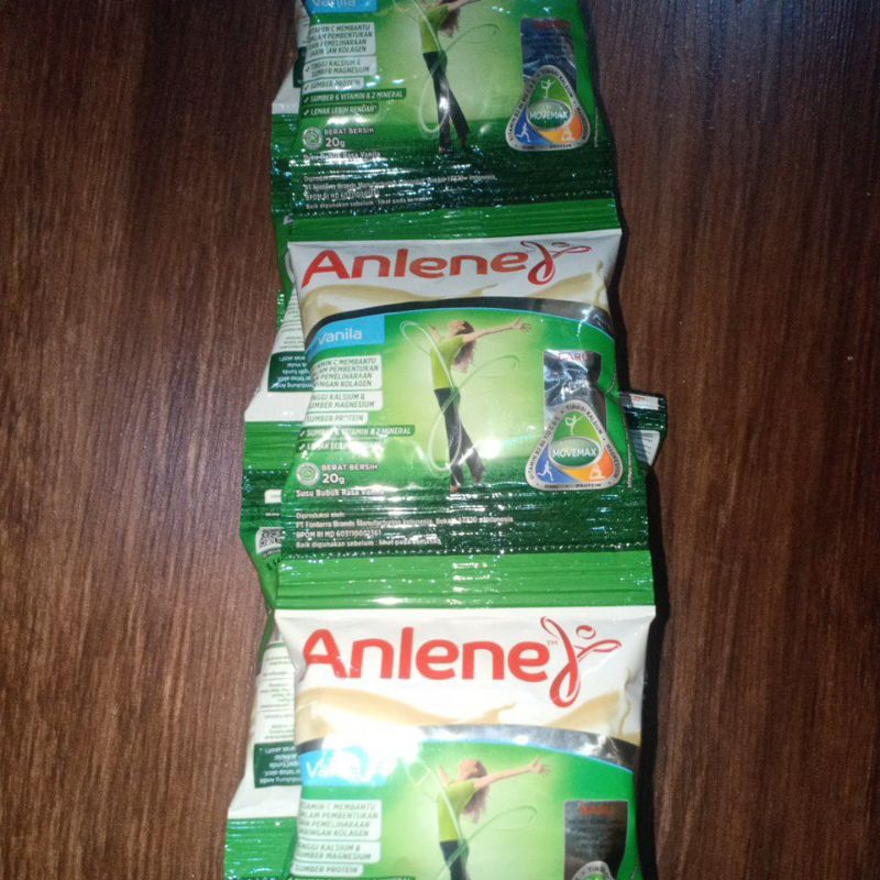 

ANLENE SACHET RASA COKLAT 25GR VANILA 20GR (1 RENCENG / 10 SACHET)