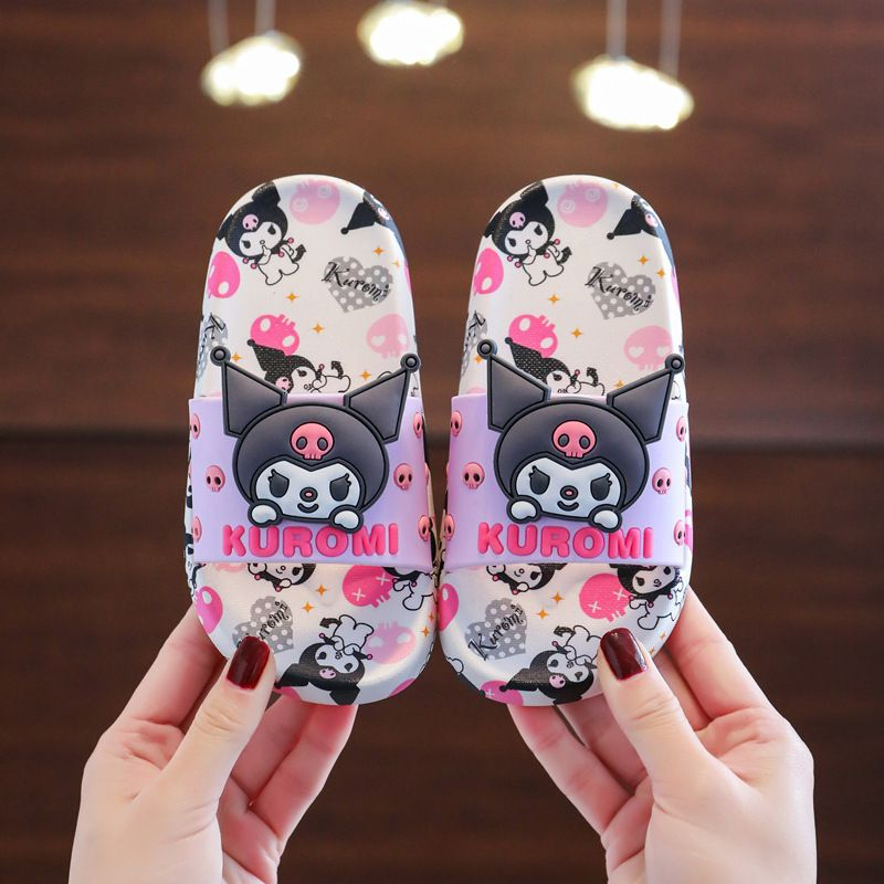 SANDAL SELOP RUMAH KUROMI CINNAMOROLL MELODY HELLO KITTY SEPATU KAMAR SANDAL KARET LUCU IMPOR