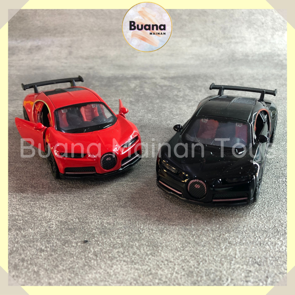 DIECAST METAL SCALE MODEL SPORT RACING CAR BUGATTI MCLAREN TYPE 3661A MAINAN MOBIL BALAP MOBILAN ANAK COWO