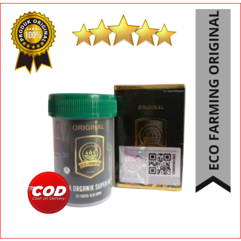 Pupuk Organik ECO Farming Orginal 100% 1 Box Tube 30gr Pupuk Penyubur Tanaman Pelebat Buah
