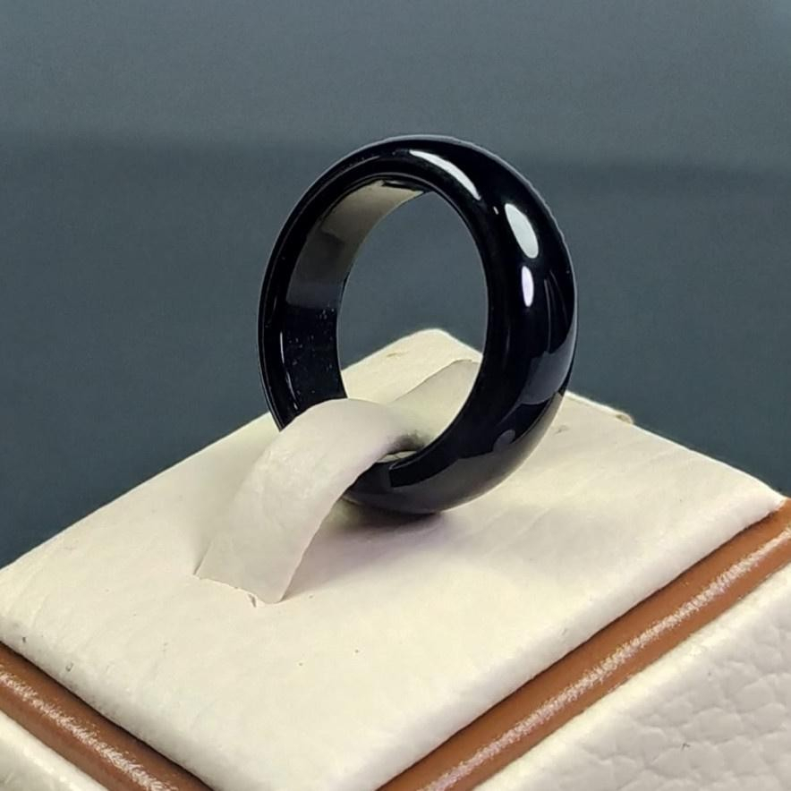 CINCIN BATU GIOK HITAM ASLI CHINA - 6
