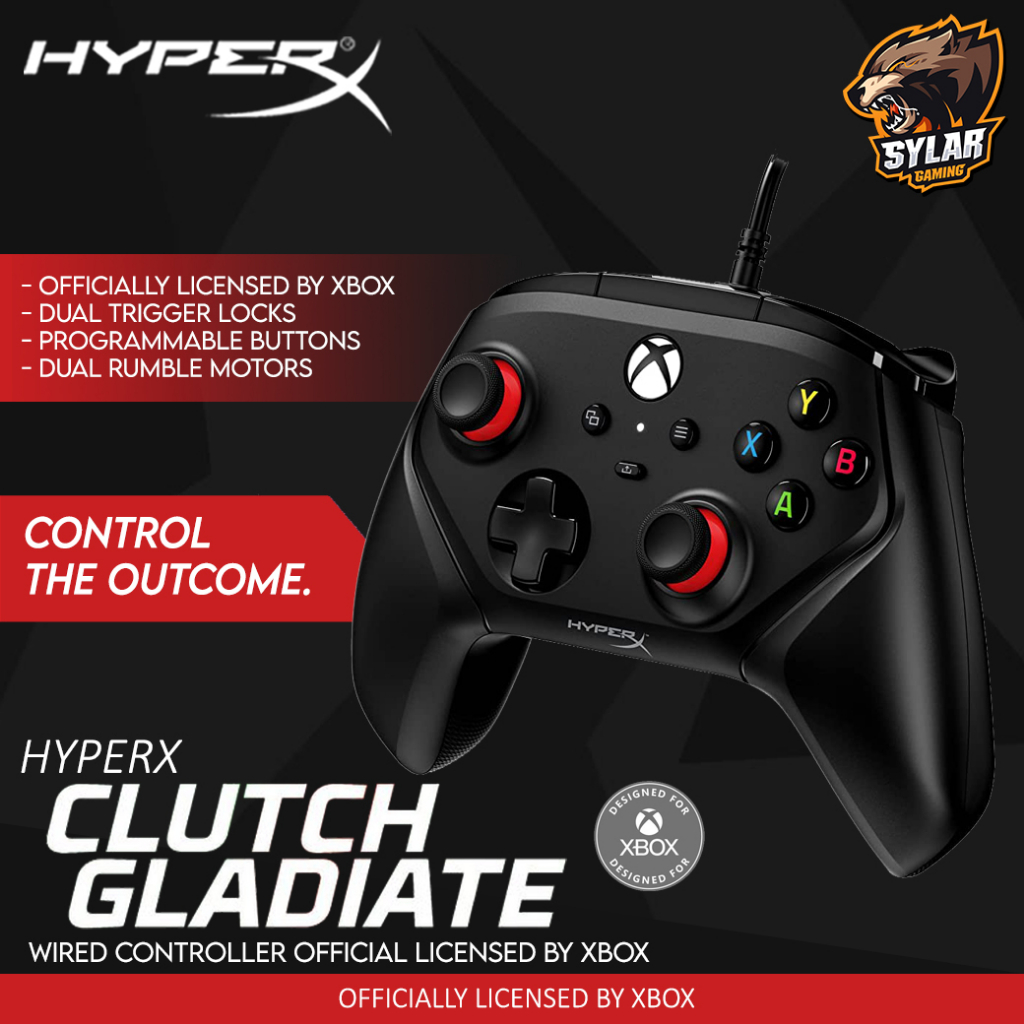 HyperX Clutch Gladiate Wired Controller Official Licensed Xbox