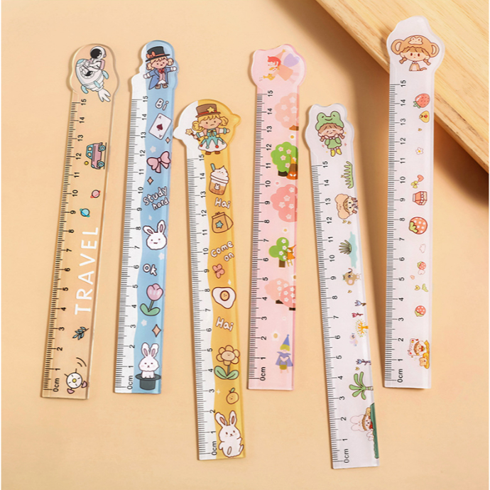 

Funny Plastic Ruler 15 cm / Penggaris plastik funny karakter / penggaris anak sekolah 15 cm