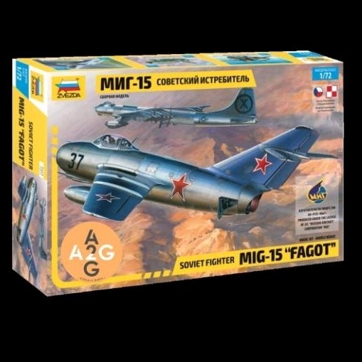 Model kit Zvezda 1/72 MIG-15 Fagot
