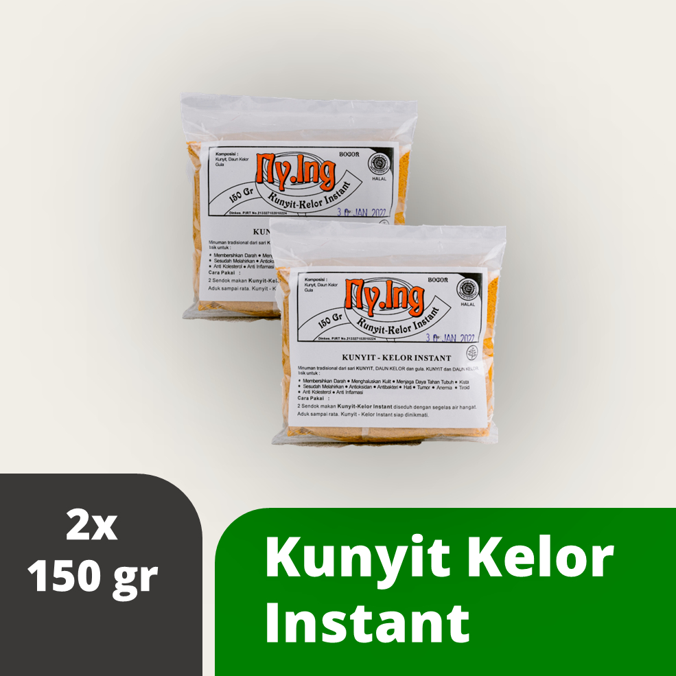 

Jamu/herbal/bubuk Kunyit Kelor Ny. Ing (PAKET 2PCS)