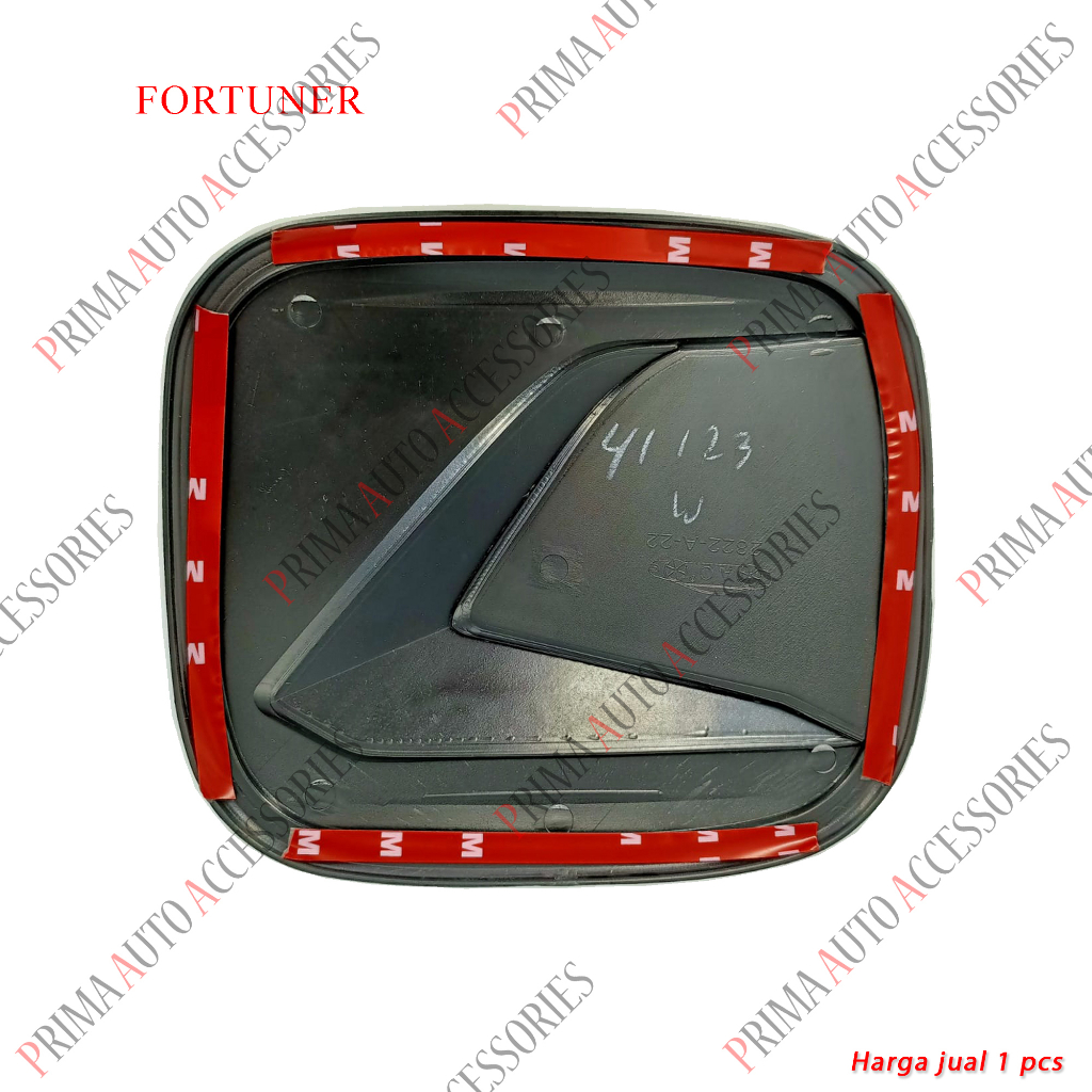 Tank Cover All New Fortuner 2016 Hitam Platinum Tutup Tangki Bensin