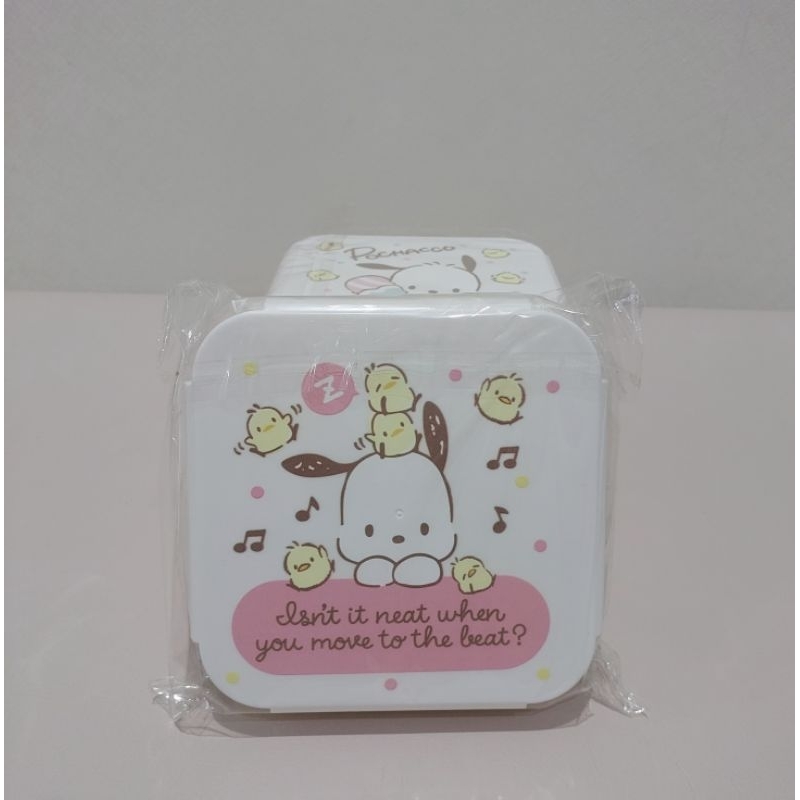 NAOMI - Lunch Box Anak - kotak plastik anti tumpah Tebal - Kid Lunch Box Plastik White - Kotak Plastik Motif Sanrio Tebal - kotak bekal - tepak makan