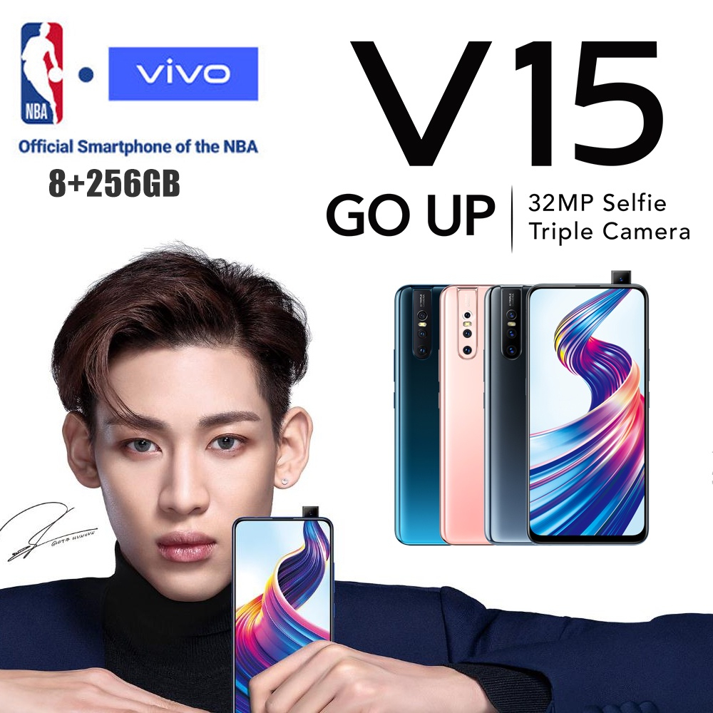 VIVO V15 RAM 8GB INTERNAL 256GB (POP UP CAMERA 32MP)GARANSI TOKO 1 TAHUN