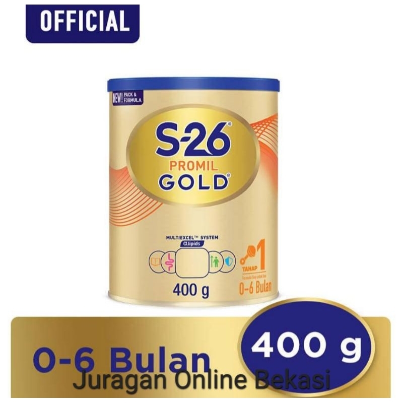 S26 PROMIL GOLD TAHAP 1 SUSU BAYI [400gr]
