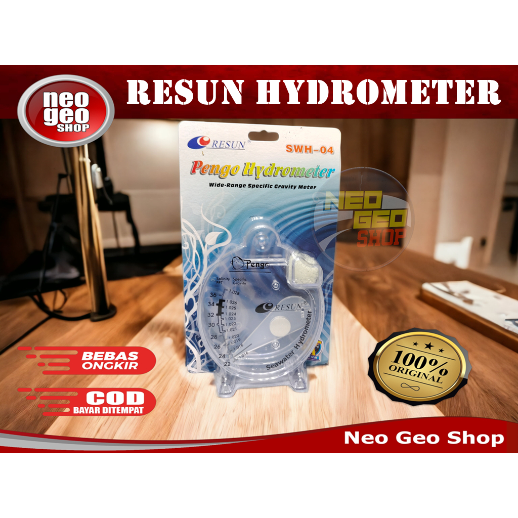 RESUN PENGO SWH-04 hydrometer hidrometer pengukur kadar garam air ikan aquarium