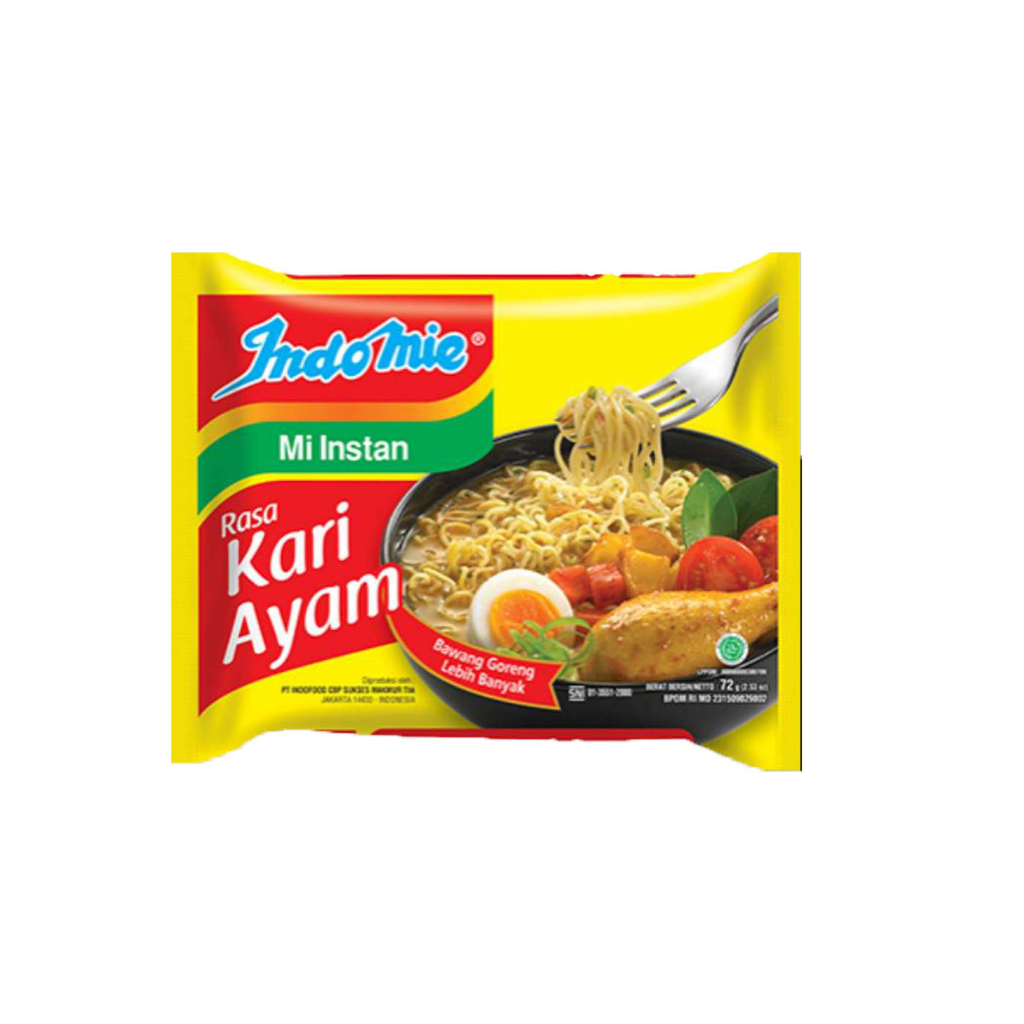 INDOMIE RASA KARI AYAM 72g / MIE INSTAN