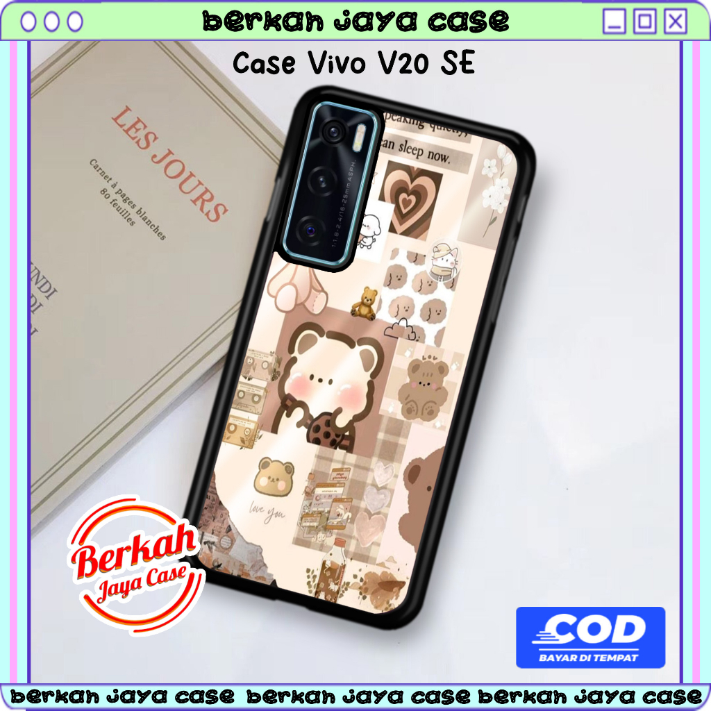 Casing HP VIVO V20 SE Kesing Motif BEAR CaseHp Termurah Terbaru Case Softcase Hardcase Premium Gloss